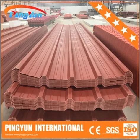 Anti Impact UPVC Singles Roof Sheeting Plastic Heat Insulation PVC