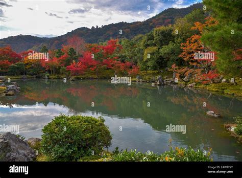 Sogen Pond Garden Of Tenryu Ji In Kyoto Japan Stock Photo Alamy