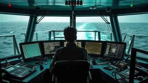 Premium Ai Image Navigating The Seas An Image Showcasing Monitoring