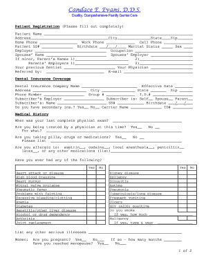 Fillable Online Patient Registration Forms Doc Fax Email Print PdfFiller