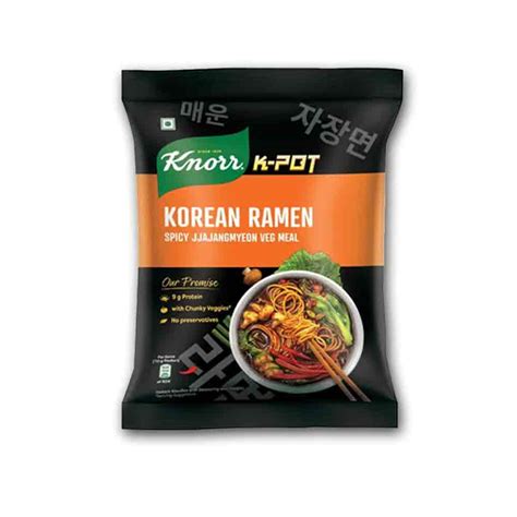 Knorr Korean Ramen Spicy Jjajangmyeon Veg Meal Keomart Online Grocery