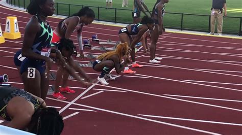 Womens 100m Final Olympic Trials Butterworth Hits Olympic Standard