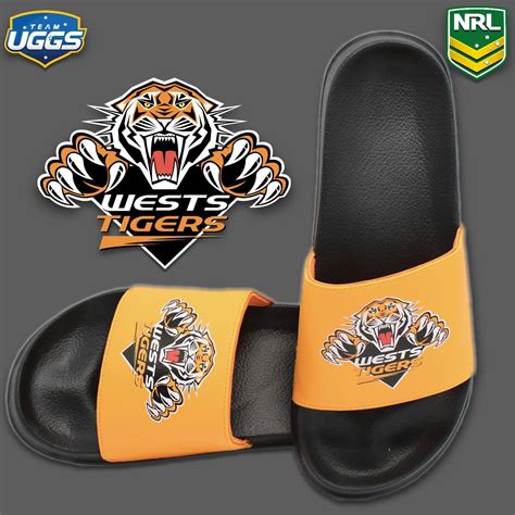 Team Uggs Unisex Nrl Slides Wests Tigers Au