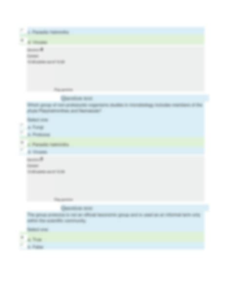 Solution Straighterline Microbiology Lab Bio L Lab Eukaryotic