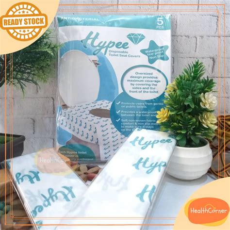 Jual Hypee Disposable Toilet Seat Cover 5pcs Travel Alas Duduk Kloset