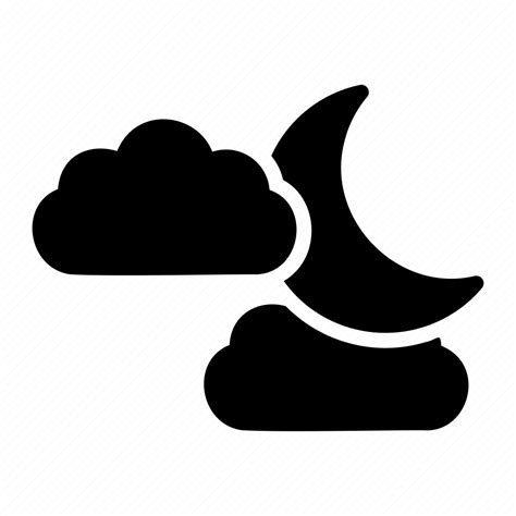 Moon Crescent Weather Night Astrology Moonlight Space Icon