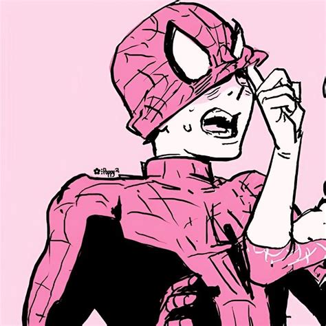 Pin By ָ࣪ 𓏲˖ ࣪𝐏𝐨𝐩𝐩𝐲٭𝐳𝐢𝐧𝐡 On ♡ ࣪ › Couples Character Design Character Sketch Spiderman Artwork