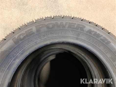 Klaravik Auktioner | Dubbfria vinterdäck KUMHO IcePower KW21 155/65R14 4st