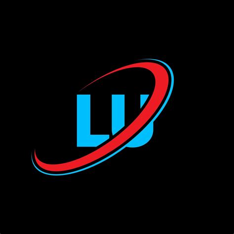 diseño del logotipo de la letra lu lu letra inicial lu círculo