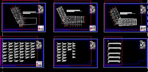 Estructura Y Corte Por Fachada En Dwg Librer A Cad