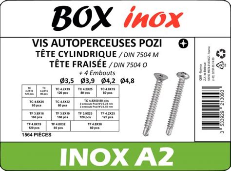 Vis Autoperceuse Pozi T Te Cylindrique T Te Frais E Embout Inox A