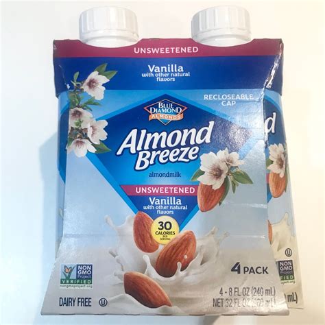 Blue Diamond Unsweetened Vanilla Almond Milk Reviews Abillion