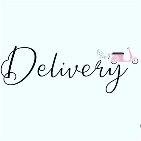 The Word Delivery Written In Cursive Writing On A White Background With