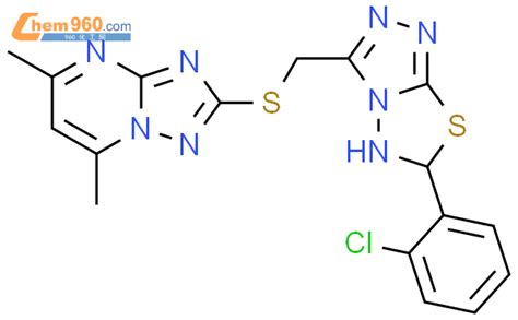 494199 98 3 1 2 4 Triazolo 1 5 A Pyrimidine 2 6 2 Chlorophenyl 5