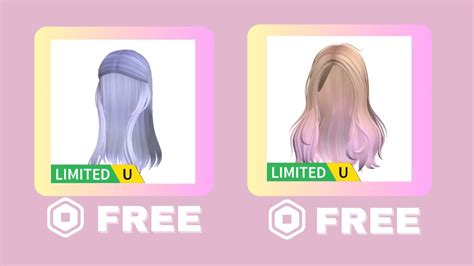 Hurry Get These Two New Free Limited Hairs In Roblox Youtube