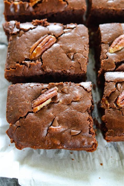 Double Chocolate Pecan Brownies Ruchiskitchen