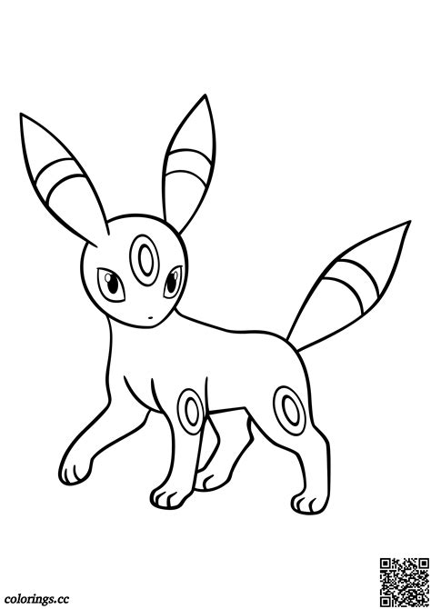 Pokemon Umbreon Coloring Pages