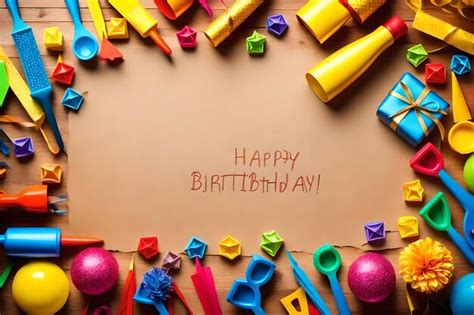 Premium Ai Image A Sheet Of Paper With A Happy Birthday Written On It