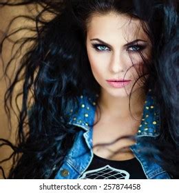 Portrait Beautiful Sexy Sensual Girl Brunette Stock Photo Shutterstock