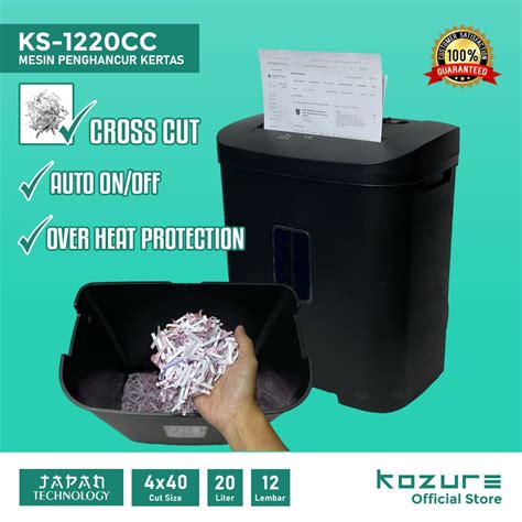 Jual Paper Shredder Kozure Ks Cc Mesin Penghancur Kertas Mini