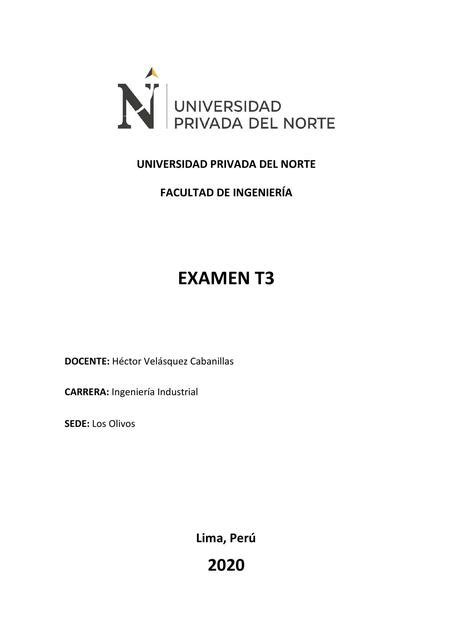 EXAMEN T3 SOLUCIÓN ING ELÉCTRICA Study Ingeniería uDocz