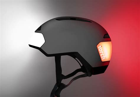 Torch LED Lighted Bicycle Helmet