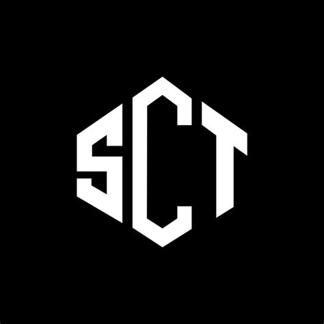 SCT letter logo design with polygon shape. SCT polygon and cube shape ...