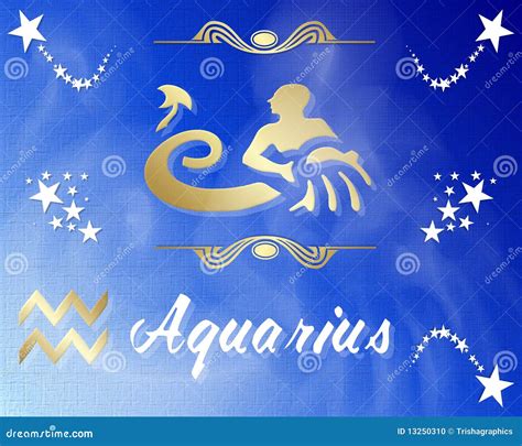 Aquarius Zodiac Star Sign Stock Photo - Image: 13250310