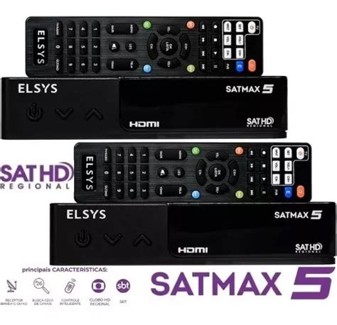 Kit Receptor Digital Full Hd Satmax Banda Etrs Elsys Frete Gr Tis