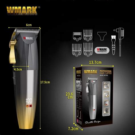 Wmark Ng Recarreg Vel Hair Clipper Para Homens Aparador De Cabelo