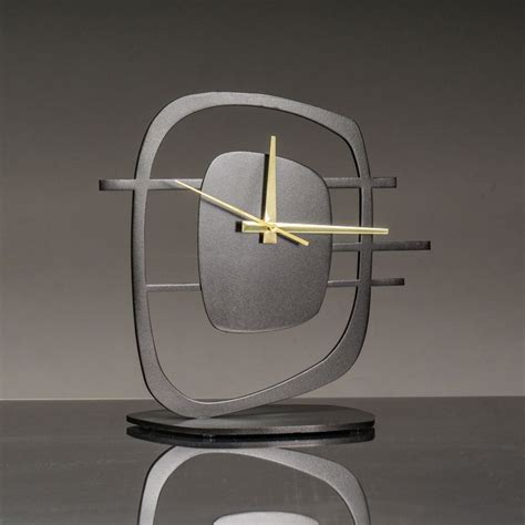 Tall Quasar Clock By Ken Girardini And Julie Girardini Metal Clock