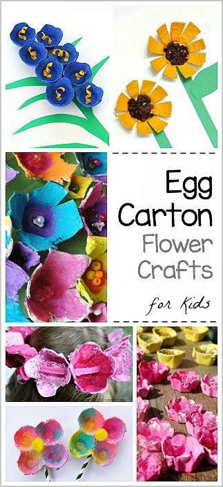 Egg Carton Flower Crafts for Kids - Buggy and Buddy