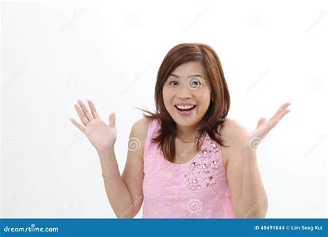 Shocked Woman Stock Photo Image Of Person Chinese Black 48491844