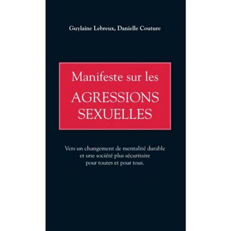 Manifeste Sur Les Agressions Sexuelles Boutique Bouquinbec