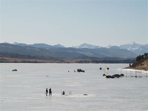 Ghost Lake AB in winter. | Lake, Natural landmarks, Outdoor