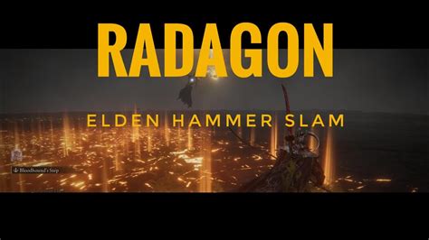 Radagon Elden Hammer Ground Slam Elden Shattering YouTube