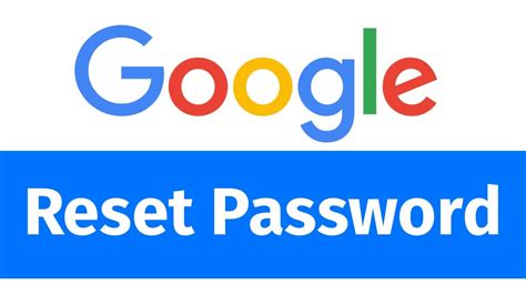 How To Reset Google Password Youtube