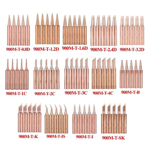 Pcs M T Series Welding Tips Lead Free Welding Solder Tip Pure