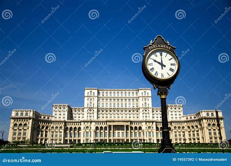 Bucharest - Parliament Palace Stock Photo - Image of tourist ...