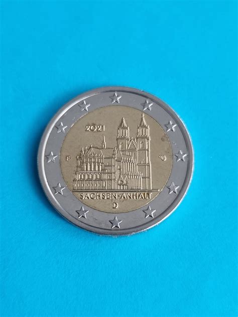 Euro Coin Germany Saxony Anhalt Etsy