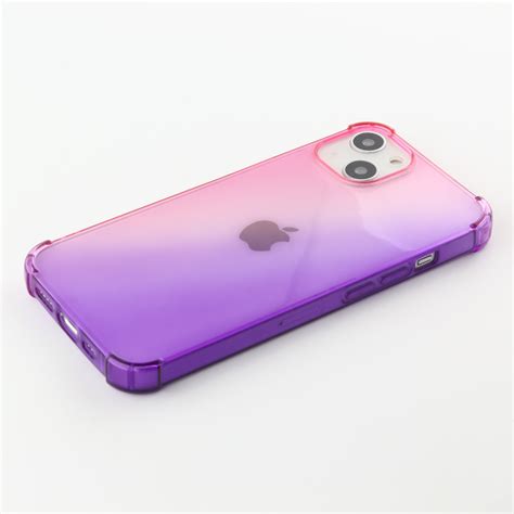 iPhone 13 Case Hülle Gummi Bumper Rainbow mit extra Schutz für Ecken