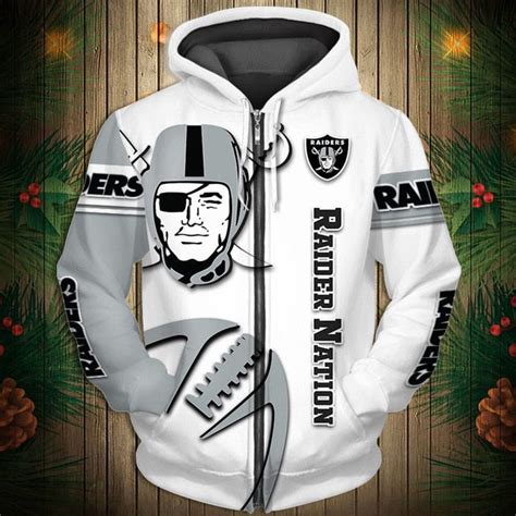 Las Vegas Raiders Zigzag Casual 3d Zipper Hoodie Txtrend Shop