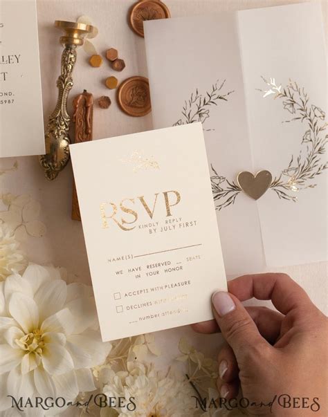 Arch Acrylic Wedding Invitation Suite Boho Glam Wedding Invitations Golden Shine Wedding