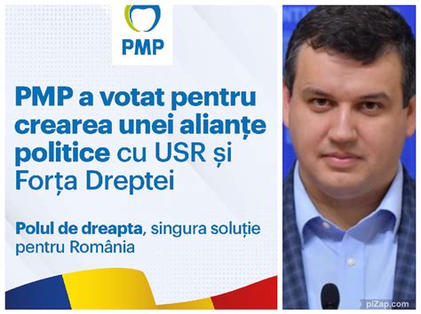 Un nou pas spre Dreapta Unită PMP a votat intrarea în alianța cu USR