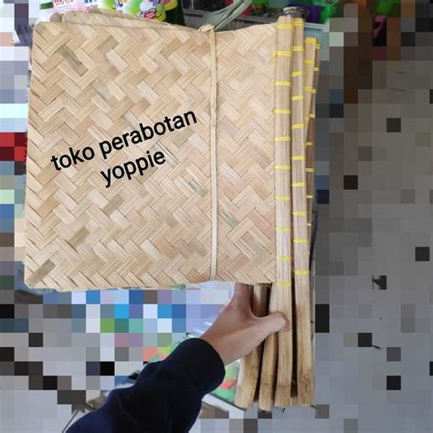 Jual Kipas Sate Bambu Kipas Bambu Kipas Angin Bambu Anyam Shopee