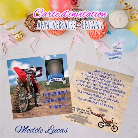 Carte Invitation Anniversaire Enfants Okgo Net