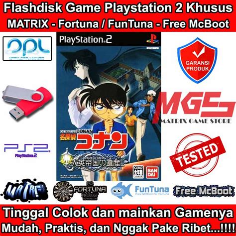 Jual Flashdisk Game Ps2 Ps 2 Detective Conan Legacy Of The British
