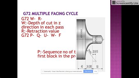 G Facing Cycle Cnc Programming In Fanuc Control Explained Youtube