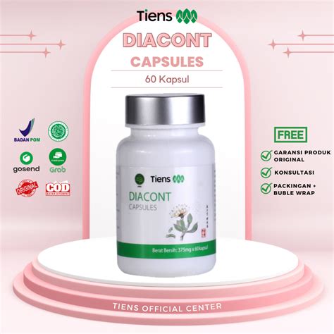 Jual Obat Diabetes Herbal Tiens Tianshi Diacont Capsules Original