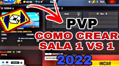 Como Crear Un PVP En Free Fire 2023